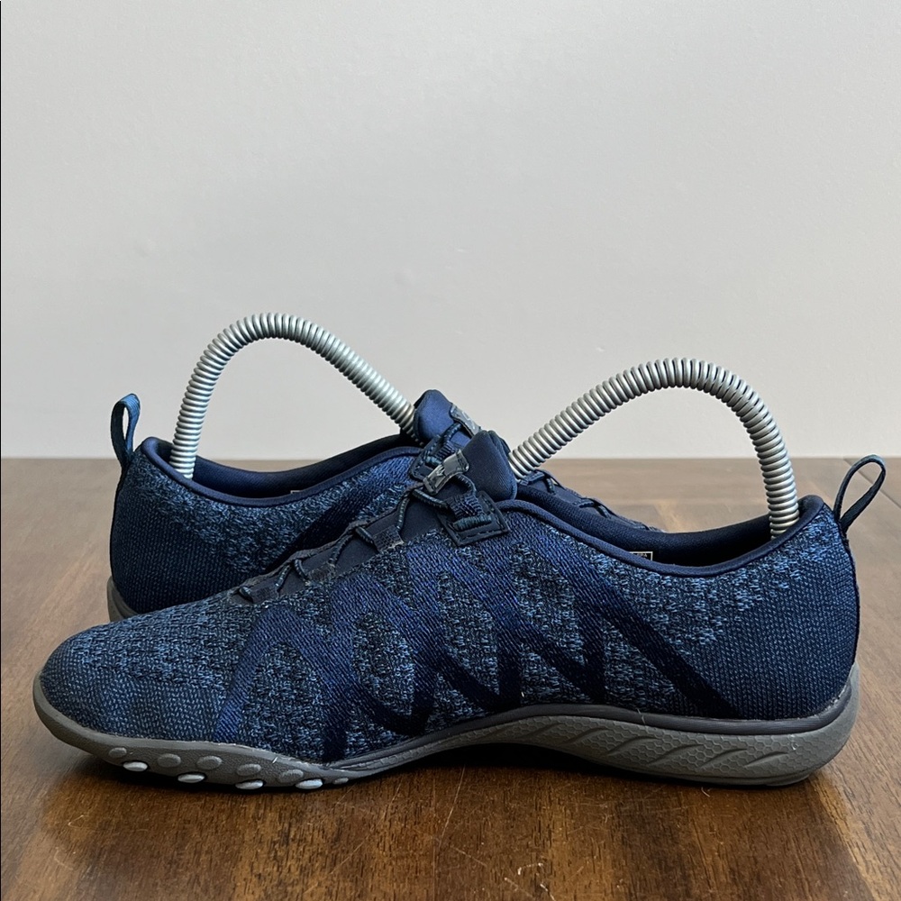 Skechers Womens Breathe Easy Infi Knity 100301 Blue Running Shoes Sneakers 7.5 - Picture 8 of 14